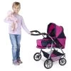 Besttoy - Kombi Puppenwagen - Blau/pink/schwarz -Spielparadies Verkauf 136970 4016096115890 besttoy kombipuppenwagen flowers 03