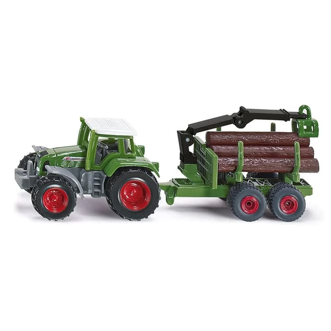 Siku Super 1645 - Traktor Mit Forstanhänger 3 Siku Super 1645 - Traktor Mit Forstanhänger