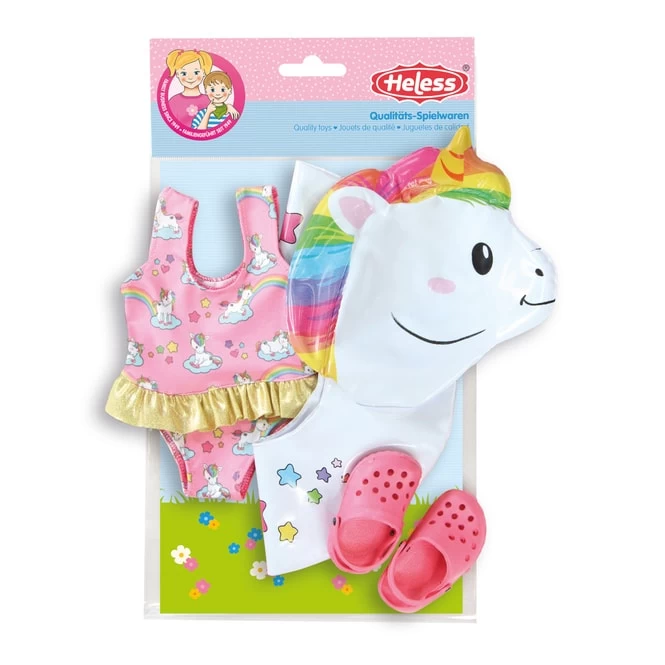 Puppen Einhorn Schwimmset - Größe 35-45 Cm 4 Puppen Einhorn Schwimmset - Größe 35-45 Cm – Bild 2