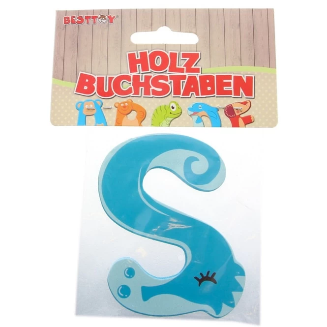 Besttoy - Holzbuchstabe - S - Blau 3 Besttoy - Holzbuchstabe - S - Blau