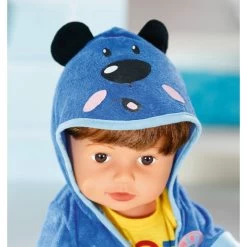 Zapf Creation BABY Born - Bath Deluxe Bademantel - 43 Cm -Spielparadies Verkauf 227191 4001167830499 zapf babyborn bademantel blau 04