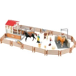 Besttoy - Pferdekoppel Mit Zaun Und Zubehör
