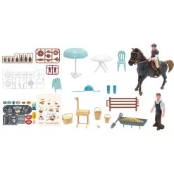 Besttoy - Reitercafe Spielset -Spielparadies Verkauf 227896 4016096406813 besttoy reitercafe inhalt