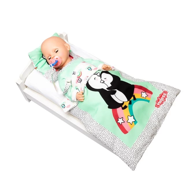 Puppenbettdecke Und Kissen - Pinguin 4 Puppenbettdecke Und Kissen - Pinguin – Bild 2