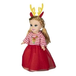 Puppen-Weihnachtskleid - Größe 35 - 45 Cm -Spielparadies Verkauf 234031 4001949021510 heless kleid 01