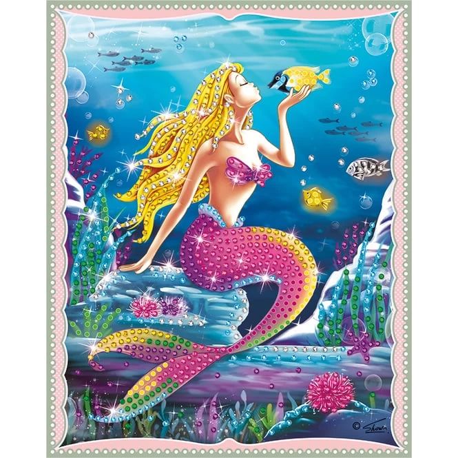 Besttoy - Strasssteinebild Meerjungfrau Blond 3 Besttoy - Strasssteinebild Meerjungfrau Blond