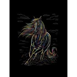 Besttoy - Kratzbild Pferd Am Strand