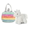 Aurora Plüsch Einhorn - Mit Tasche Weiß Und Regenbogenfarben 2 Aurora Plüsch Einhorn - Mit Tasche Weiß Und Regenbogenfarben -Spielparadies Verkauf 239614 4016096442231 aurora pluesch einhorn in tasche3