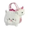Aurora Plüsch Katze - Mit Tasche Weiß Und Pink -Spielparadies Verkauf 239615 4016096442248 aurora pluesch katze in tasche2