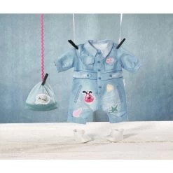 Zapf Creation BABY Born - Deluxe Jeans Overall - 43 Cm -Spielparadies Verkauf 241654 4001167832592 zapf baby born deluxe jeans overall 02
