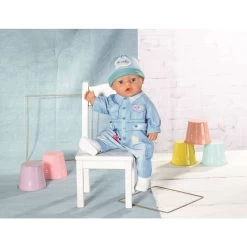 Zapf Creation BABY Born - Deluxe Jeans Overall - 43 Cm -Spielparadies Verkauf 241654 4001167832592 zapf baby born deluxe jeans overall 03