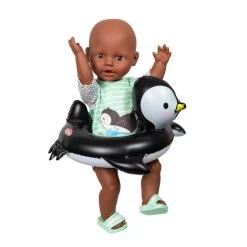 Puppen Schwimmset - Pinguin - Größe 35 - 45 Cm -Spielparadies Verkauf 242284 4001949100116 heless puppen schwimmset pinguin 03