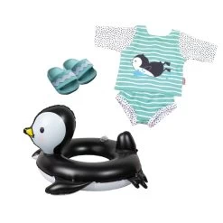 Puppen Schwimmset - Pinguin - Größe 35 - 45 Cm -Spielparadies Verkauf 242284 4001949100116 heless puppen schwimmset pinguin 11