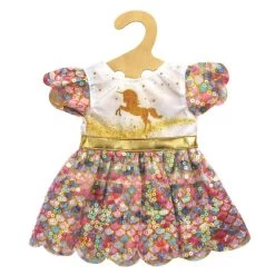 Puppen-Glitzerkleid - Einhorn Goldy - Größe 35 - 45 Cm -Spielparadies Verkauf 242287 4001949022319 heless glitzerkleid einhorn goldy 01