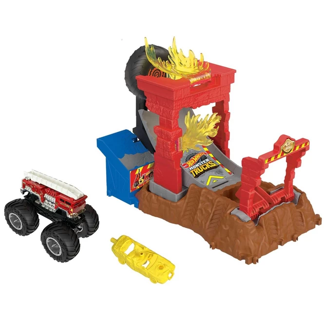 MATTEL Hot Wheels - Monster Trucks - Arena Smashers - 5 Alarm - Fire Crash Challenge 3 MATTEL Hot Wheels - Monster Trucks - Arena Smashers - 5 Alarm - Fire Crash Challenge
