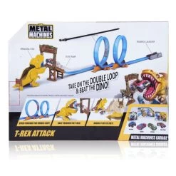 Zuru Metal Machines Rennbahn - T-Rex Attack - Ca. 3,6m -Spielparadies Verkauf 6702 metalmachines t rexattack 04