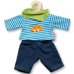 Puppenkleidung - Jeans Und Ringelshirt Größe 35-45cm
