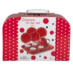 Kinder Teeservice Rot-weiß 15-teilig Besttoy -Spielparadies Verkauf kaffee 03